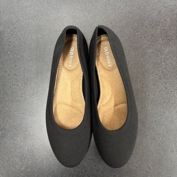 Old Navy Womens Black Ballet Flats Womens Size 8 - Picture 3 of 7